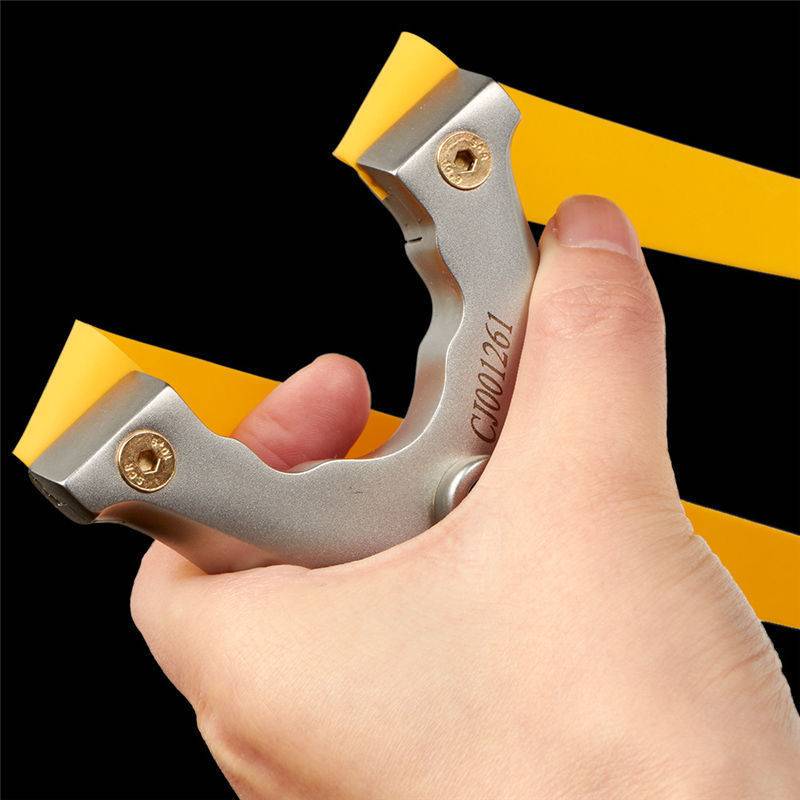 Slingshot high precision 304 stainless steel slingshot Eating chicken artifacts to strengthen the non -state flat rubber band professional outdoor slingshot