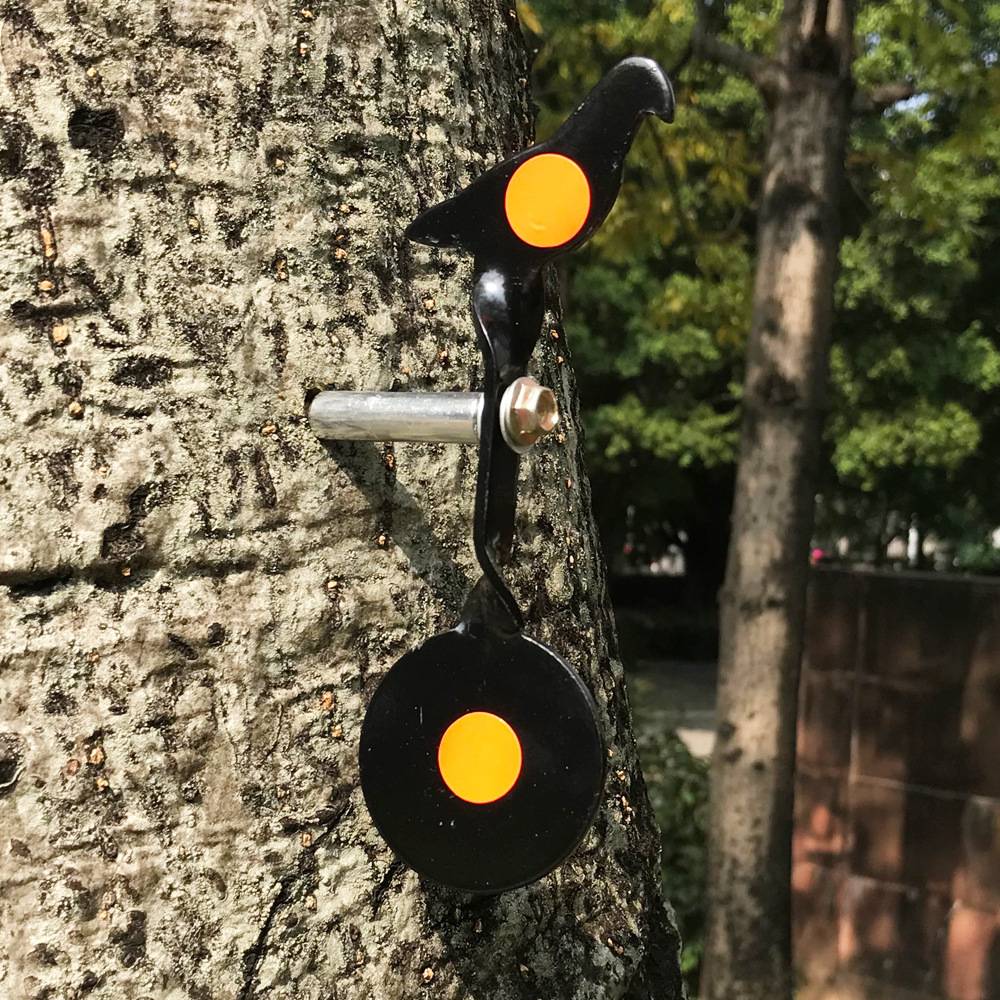 Spot supply slingshot target 3mm thickened and stainless steel target bird metal inserted tree shooting practice target
