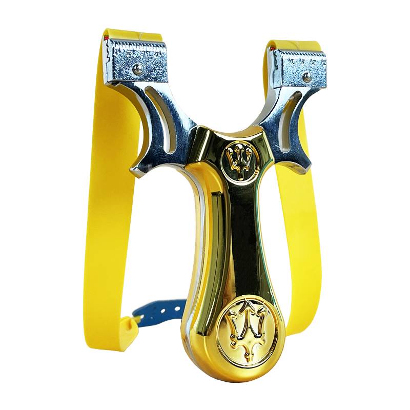 The new slingshot Daquan adult outdoor actual combat high power high accuracy flat rubber band strong metal bullet rack
