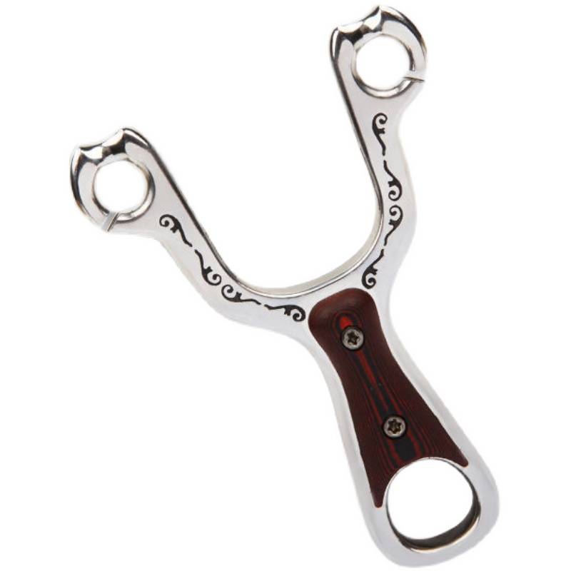 New slingshot stainless steel traditional slingshot precision stray bombers fishing and ejaculation fish outdoor slingshot traditional round rubber band