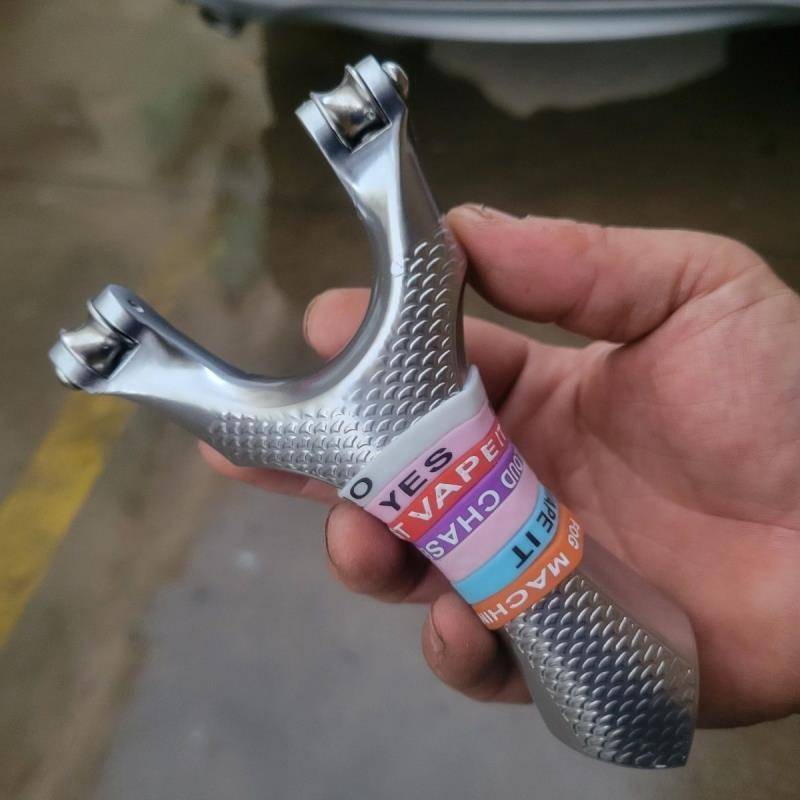 New Tiantian Plusal Bow Five -Generation 7075 Aviation Aluminum High -precision Titanium Alloy Rolling Fish Hunter Card