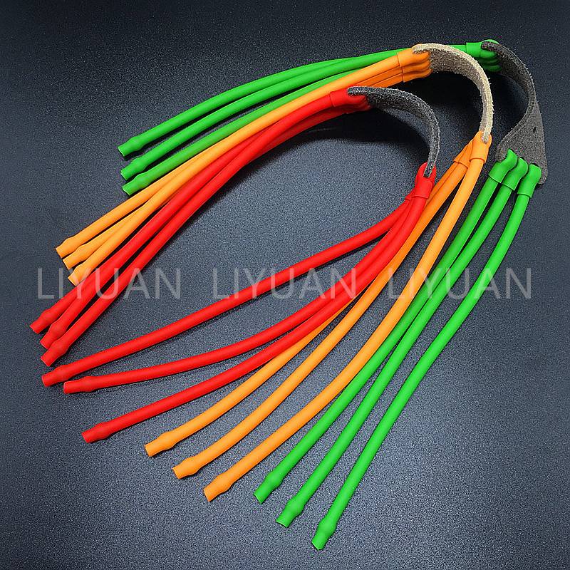 Violent anti -frozen slingshot rubber band high power imported round skin and thick eight -strands single card high -elastic durable competition