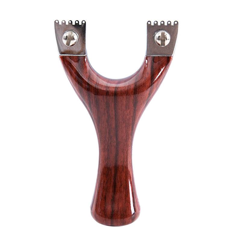 Outdoor slingshot new simulation wood novice adult professional competitive high -elastic flat rubber band high -precision high -precision bullet rack