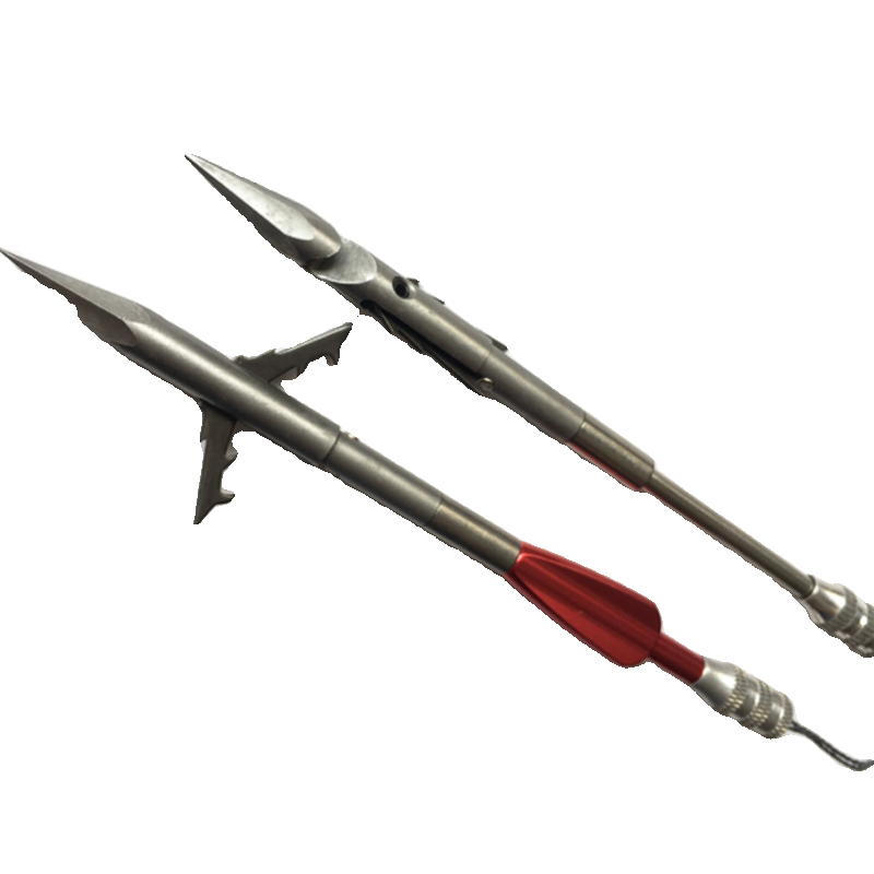 The new hexagonal hunting dart dart 440c tail slingshot shoots fish deep water nightmare heavy label stainless steel fishing tool