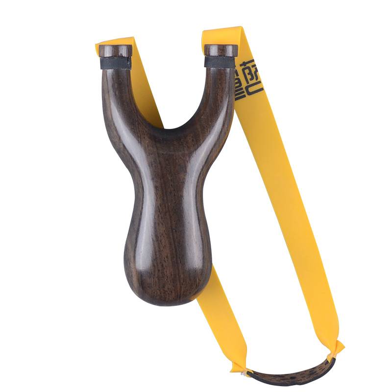 New product wooden pure ebony slingshot from flat skin outdoor competition high -precision high -precision, high -precision, solid wood flying tiger fork