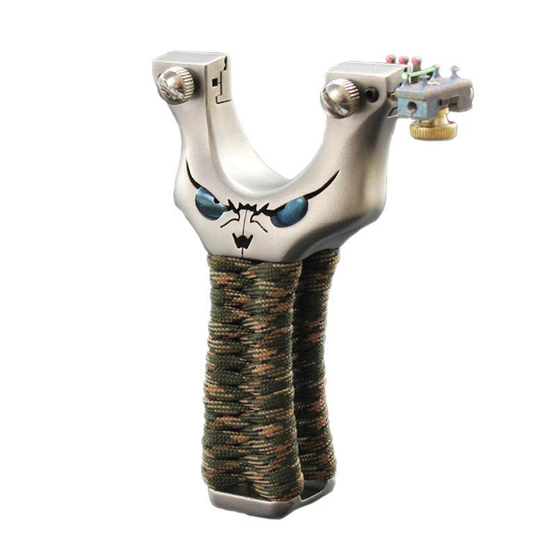 Slingshot Stainless Steel Little Magic Bullet Express the flat rubber band group outdoor competition large power fiber infrared bow