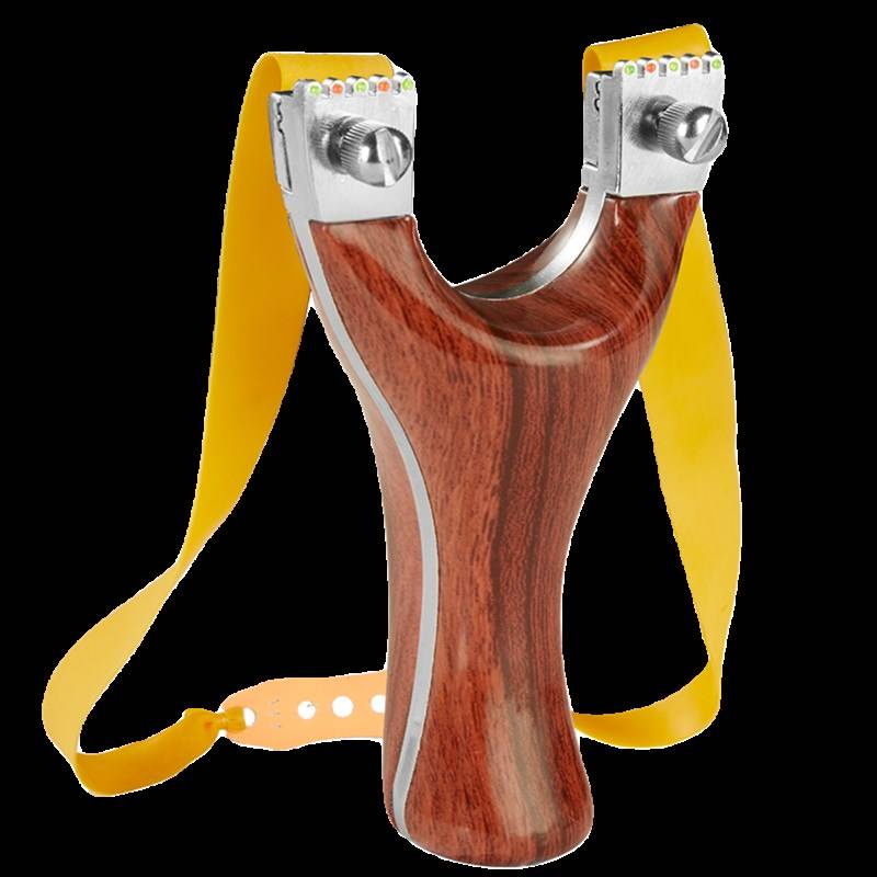 The new slingshot high -precision imitation wood, power, flat skin and thickness contest, adult S is a competitive bombers