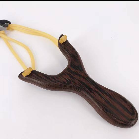 Solid wood slingshot novice rubber band hand arches Traditional wooden bomb fork high -precision wooden round leather wooden bow bow