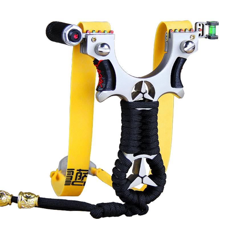 New flat -skinned slingshin stainless steel outdoor competitive single workplace fork free high accuracy adult laser genuine