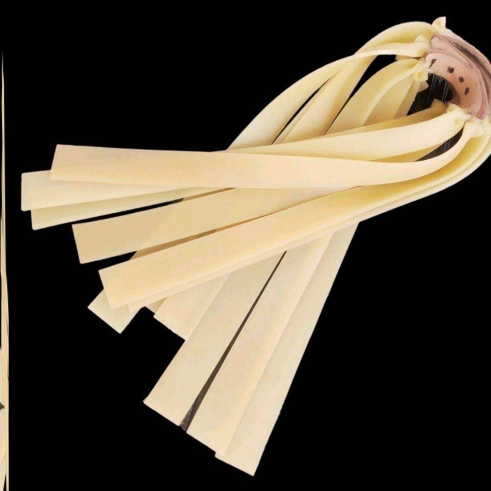 2.0 Thickening flat rubber band slingshot high elasticity and widening and growing power, durable, 1.5 extra thick rubber band
