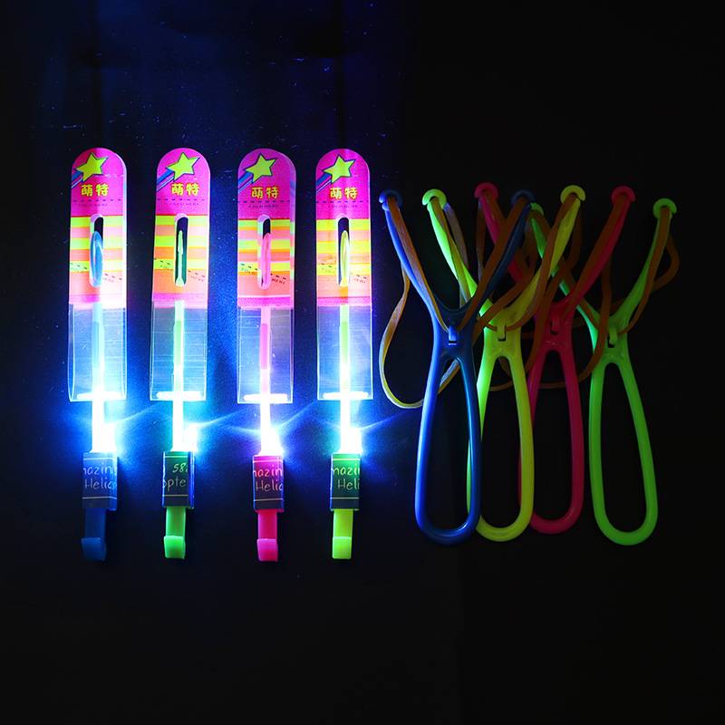 Lighting Bow Flying Arrow toy Fighting Flying Sword Night Light Flying Sky Fairy Night Market Hot Selling Outdoor Toys