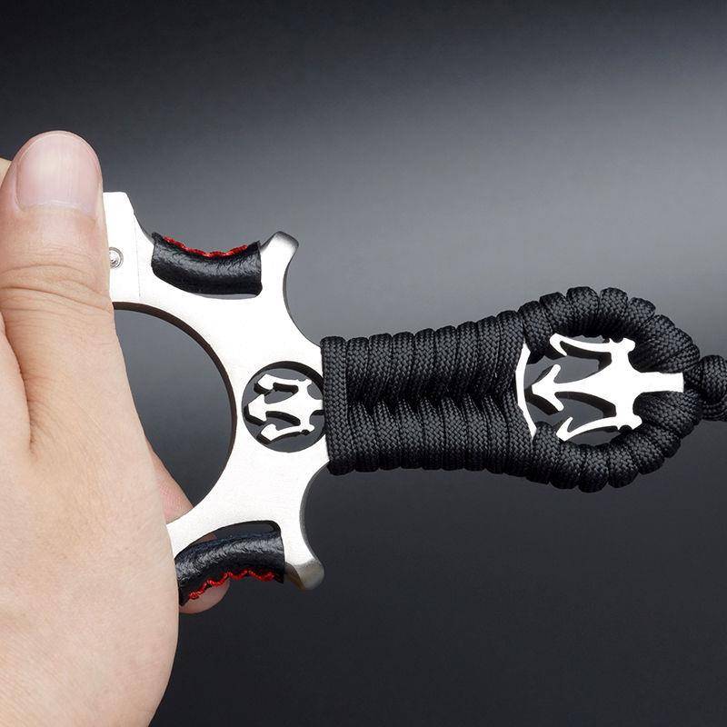 Xinjiang Tibet Shipping Slingshot Strengthening Professional Stainless Slog Slingshot Free Bang quickly pressing flat rubber band thickened laser infrared