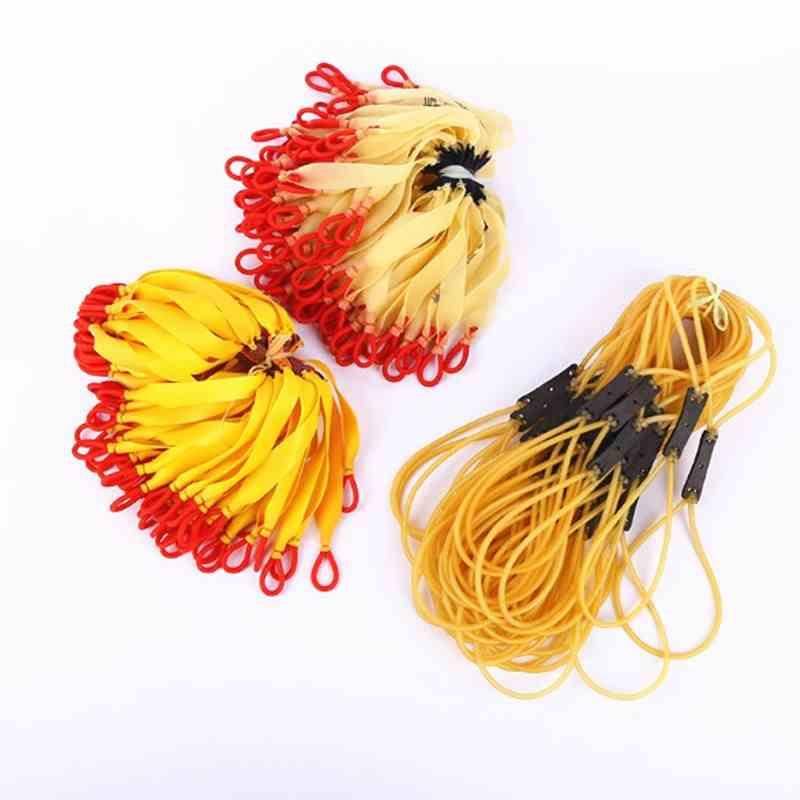 Traditional dragging rubber band slingshot strong Presses flat skin traditional round leather dragging pickup cards dragging new products