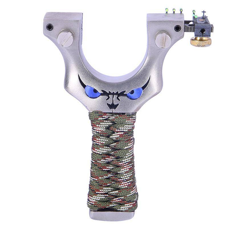 Slingshot stainless steel titanium alloy sight new authentic high -precision sniper large power powerful flat skin bow BCon