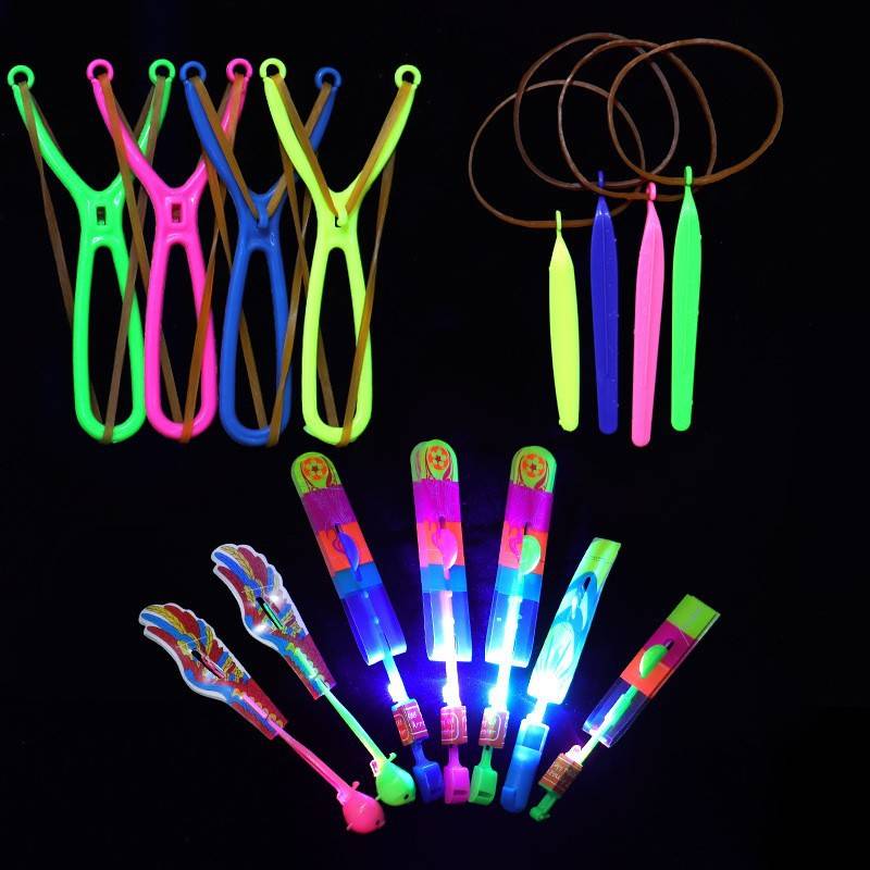 Lighting slingshot Flying Arrow Blue Light Flying Sword Night Market Stall Hot Sale Small Lights Toys Manufacturer Direct Sales