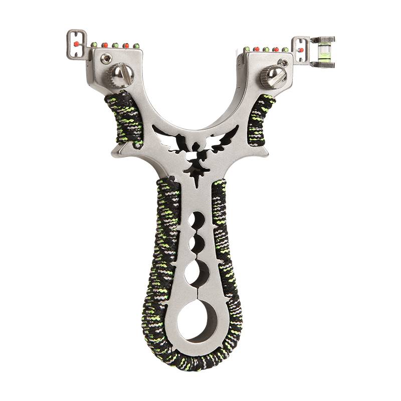 Ji Yun's new slingshot big power laser precision genuine stainless steel flat skin bomber adult outdoor