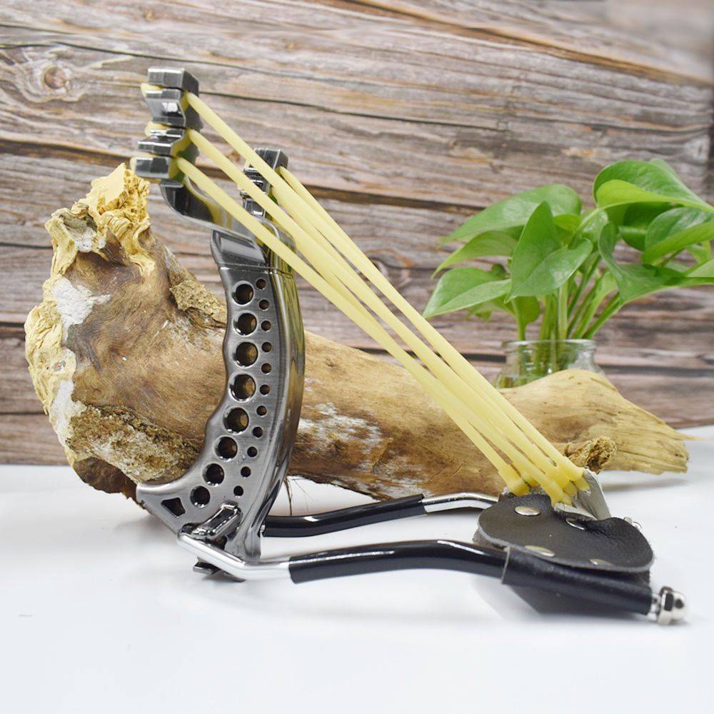 New ancient silver chasing moon card slingshot multi -functional heavy -duty wrist slingshot outdoor precision large power competitive slingshot