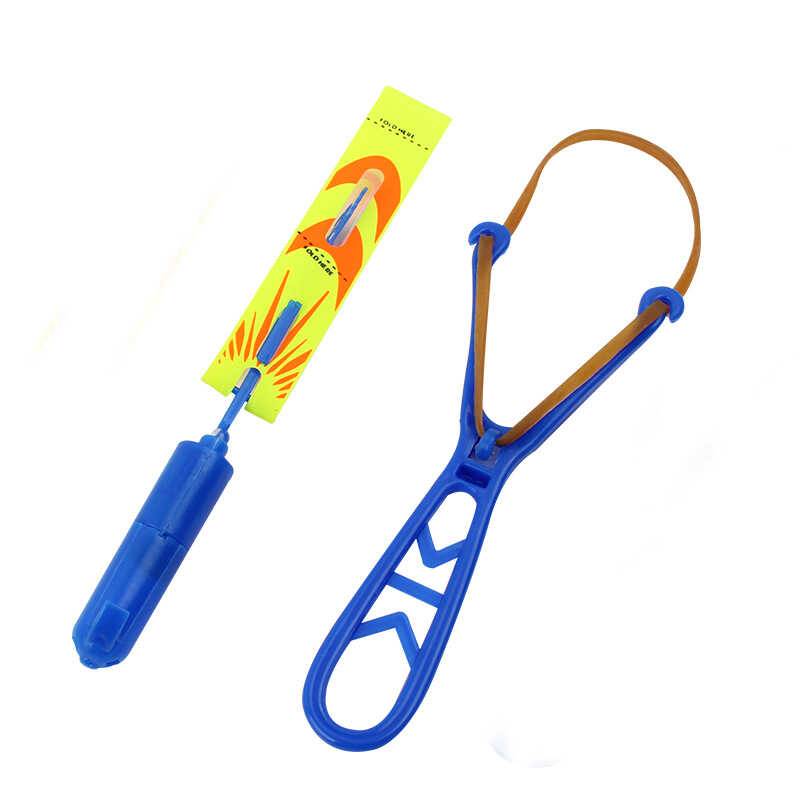 Large new light emitting ejection port whistle flying arrow double flashes light soby arrow flying arrow rubber band straight handle luminous arrow