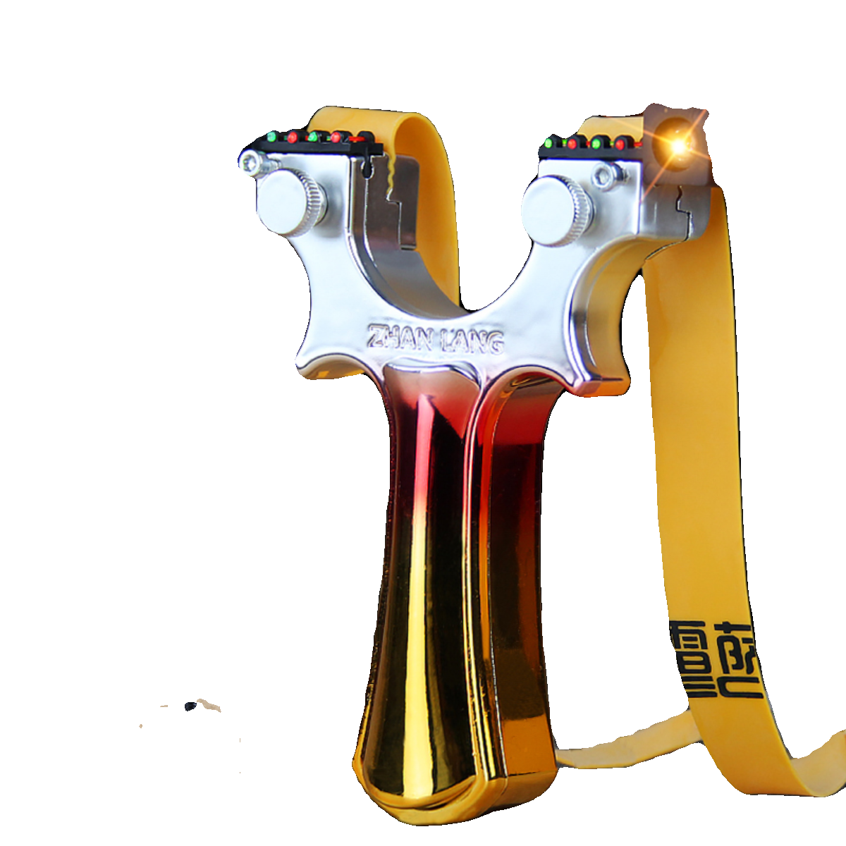 The new slingshot Daquan adult outdoor actual combat competition, high accuracy, thickness, thick flat rubber band single frame