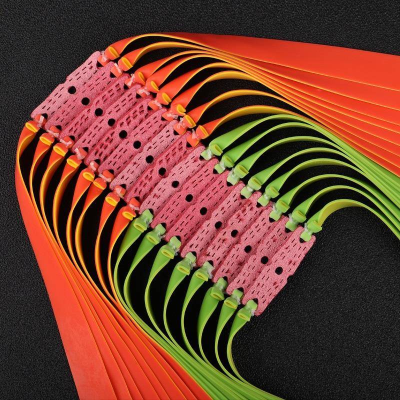 Violence 1.0 thick flat rubber band strong thickened high elastic force, flat skin imported anti -frozen rubber band durable slingshot