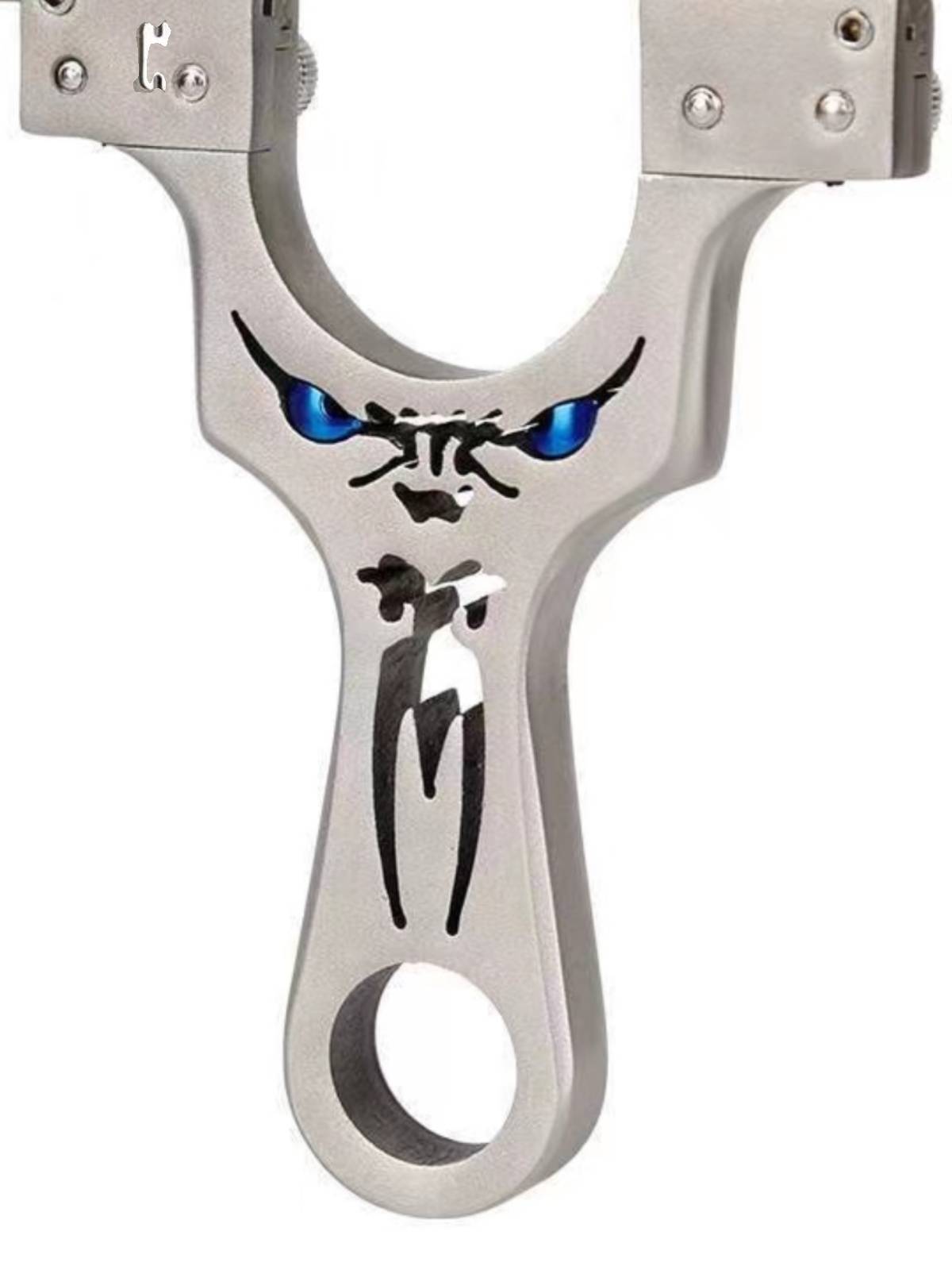 Devil Little Monster Stainless Steel Flat Snake Sonogo is exempted from fast outdoor high -precision laser high elastic head slingshot