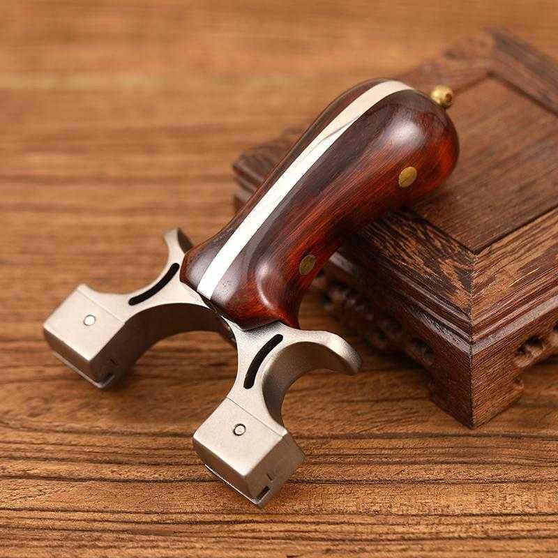 98K solid wood slingshot high accuracy free of stainless steel high power quickly pressure flat skin competitive nude slingshot 9025 outdoor