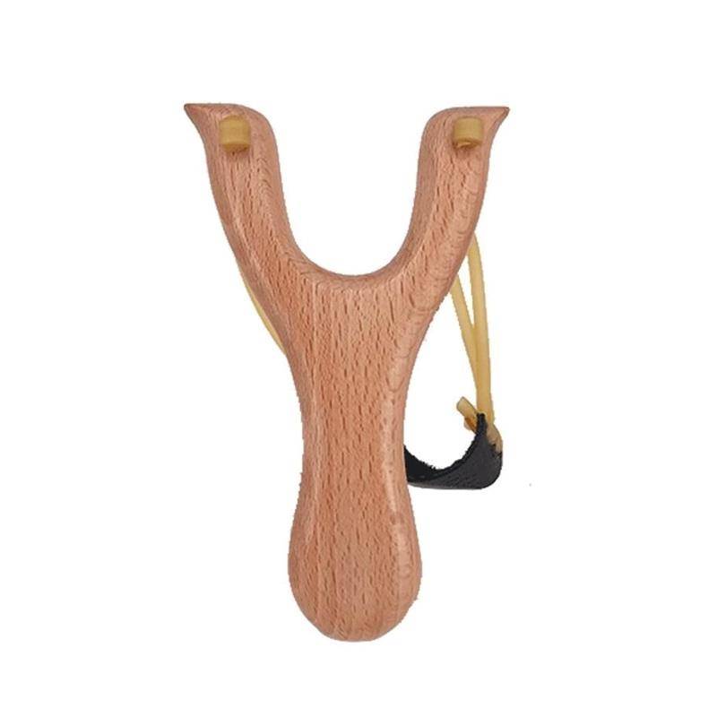 Traditional wooden slingshot outdoor competitive solid wood slingshot classic adult children toys toy wooden fork primary entry slingshot