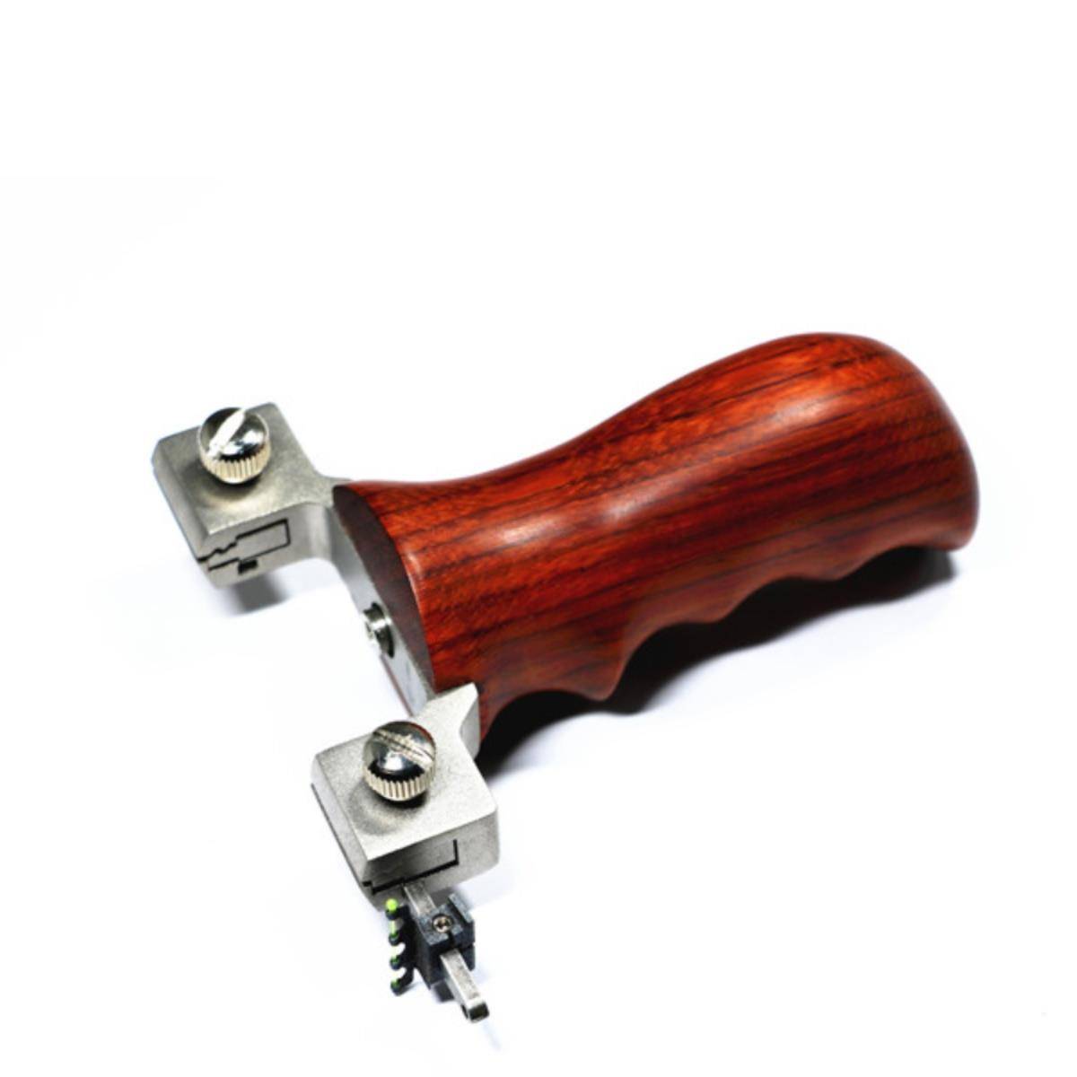 Solid wood fast press camphor slingshin stainless steel flat skin grabbing the Marshal Tiandong Marshal sights free to press the left bank hand