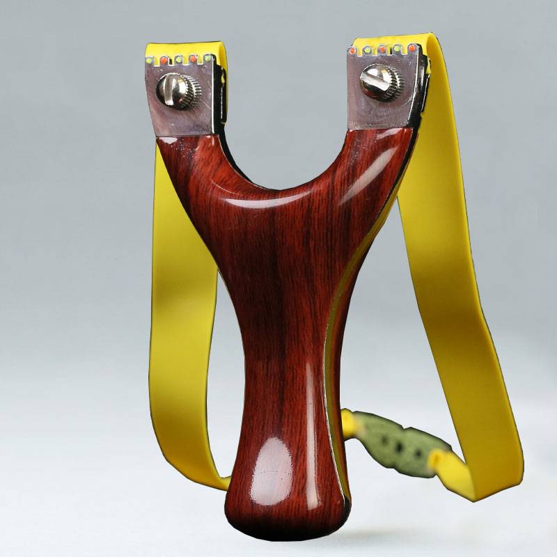 New high -end slingshot stainless steel metal adult actual combat competitive professional toy with strong rubber band