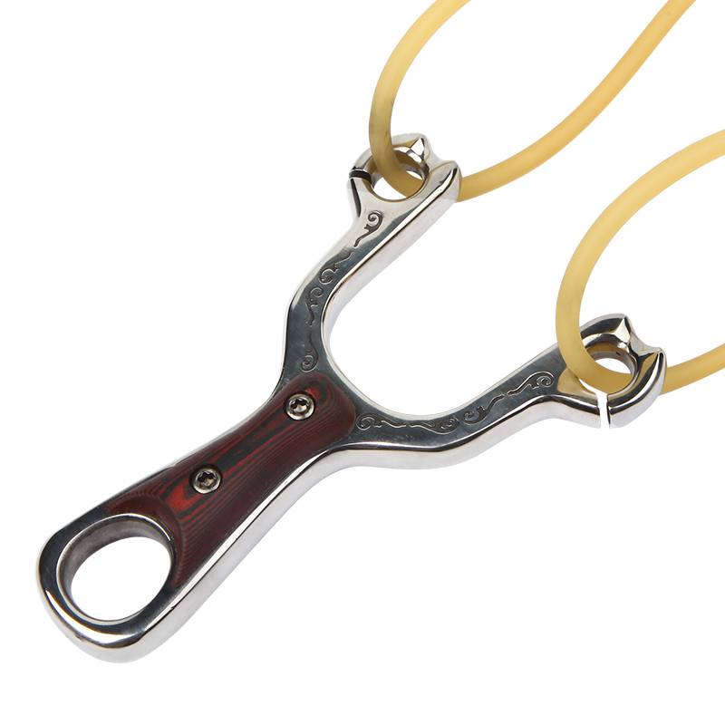 Fish glasses X10 new stainless steel traditional slingshot precision Liulang bullets, fish, cold bending outdoor round rubber band
