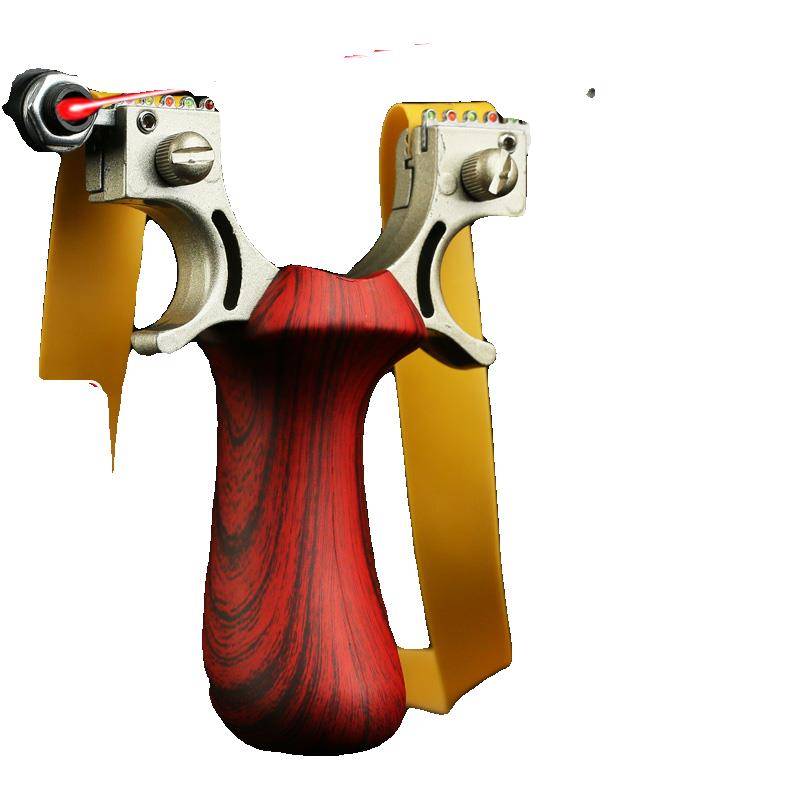 New high -precision high -precision stainless steel small elephant chasing dragon flat skin slingshot adult combat sending flat rubber bouncers infrared