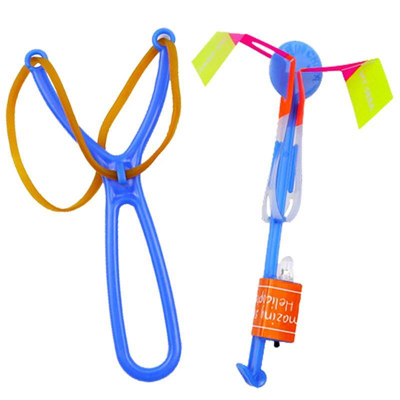 Urumqi shipping children's double flash large slingshot flying arrow outdoor flying flying fairy bamboo dragonfly aircraft