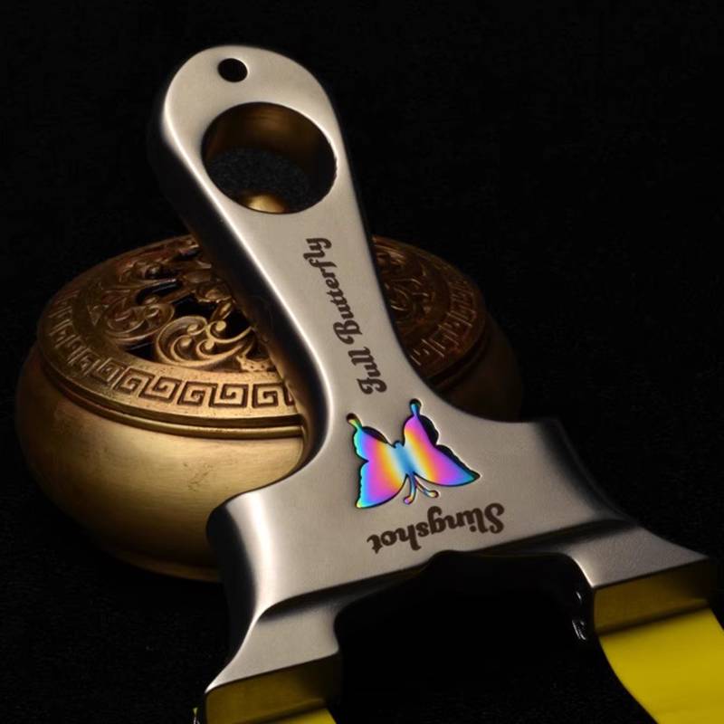 Juyi Gong Society's new authentic three -generation butterfly dragon teeth fast slingshot adult special high -precision flat skin Vietnam