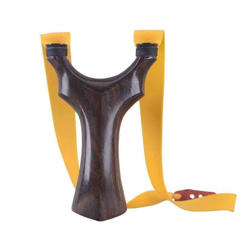 Pure handmade solid wood slingshin Tianya slingshot solid wood flying tiger fork wood, flat skin, fat flying tiger outdoor high accuracy