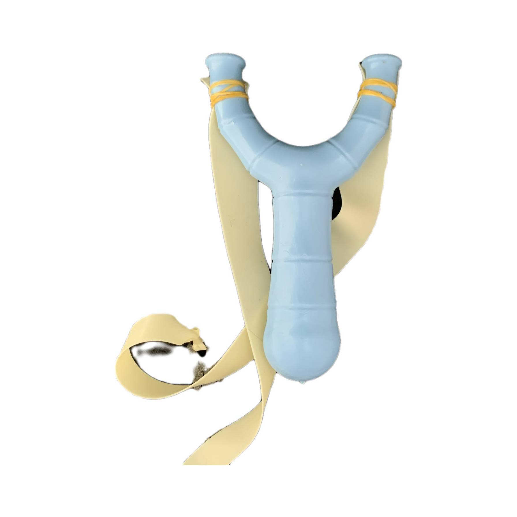 Resin straight handle Bamboo bow horseta color slingshot small flying tiger outdoor flat skin tie the rubber band novice bullet rack