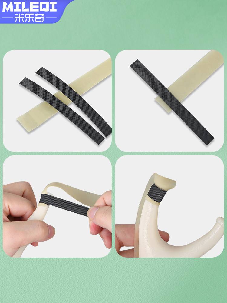 Slingewett accessories Lazy tape rubber bands flat rubber bands quickly binding slingshot super -powerful fiber leather