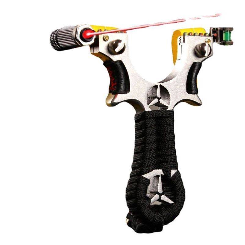 Slingshot adult person dedicated high -precision stainless steel laser violent outdoor adult competitive flat skin arched professional toys