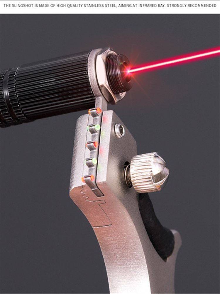 Slingshot adults Snake 304 Stainless Steel High Precision Outdoor Flat Skin Avoid Fast -pressure Laser Shopper