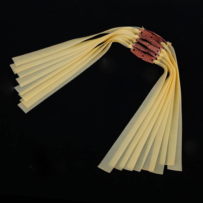 Slingshot flat rubber band 0.55 0.65 0.7 0.75 cone high -elastic slingshot has a frame of rubber band flat skin group