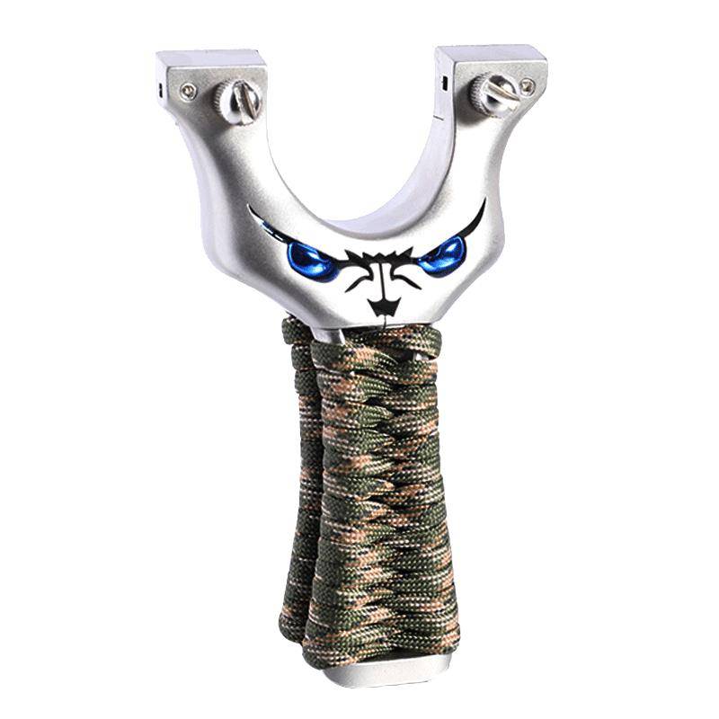 Slingshot Little Monster High -precision Quick pressure free Big power bomber 440 stainless steel flat skin slingshot