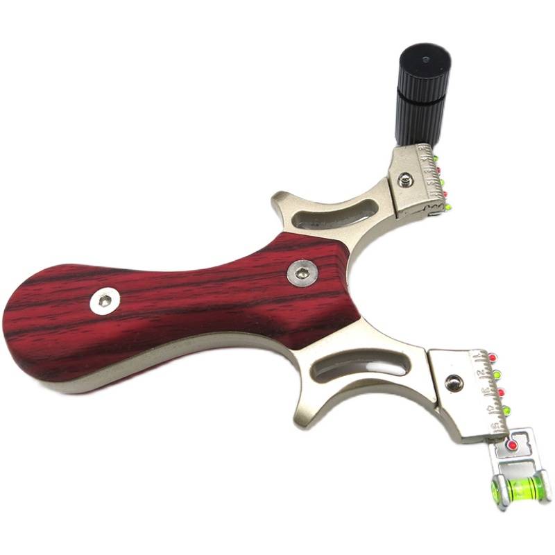 Slingshot Red Laser Aiming Alloy Metal Outdoor Competitive Hunter Five Generation Precision Novice Flat Skin Level Quick Bow