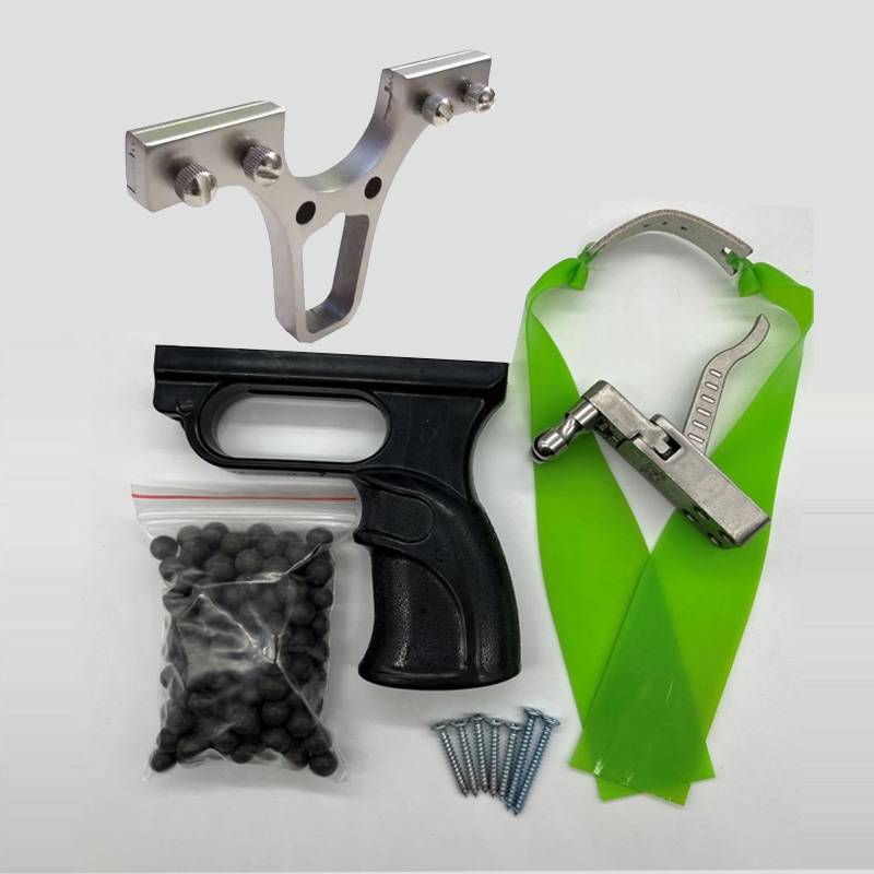 304 stainless steel slingshot five -piece handmade hand -made outdoor toys slingshot DIY free 40 wide bow head slingshot