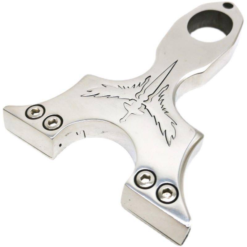 25 Double Silk Big Big Big Butterfly Bow Stainless Steel Mirror Angel Sword Flat Sniper Bonus Board Outdoor Ejection Toys