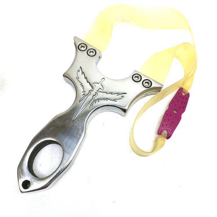 25 Double Silk Big Big Big Butterfly Bow Stainless Steel Mirror Angel Sword Flat Sniper Bonus Board Outdoor Ejection Toys