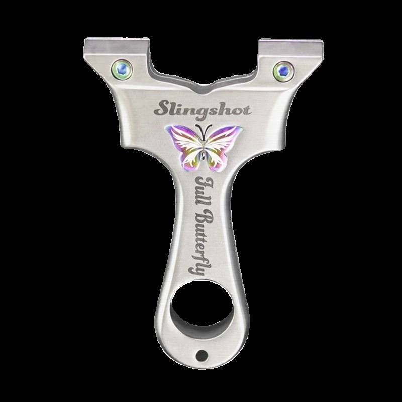 Genuine butterfly stainless steel horn steel ball speed slingshot adult high -m accuracy powerful fast pressure flat skin