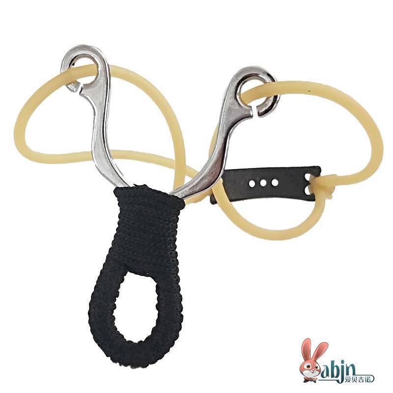 Stainless steel slingshot diamond flat skin band fast pressure avoids high -precision toys children outdoor competitive shelf