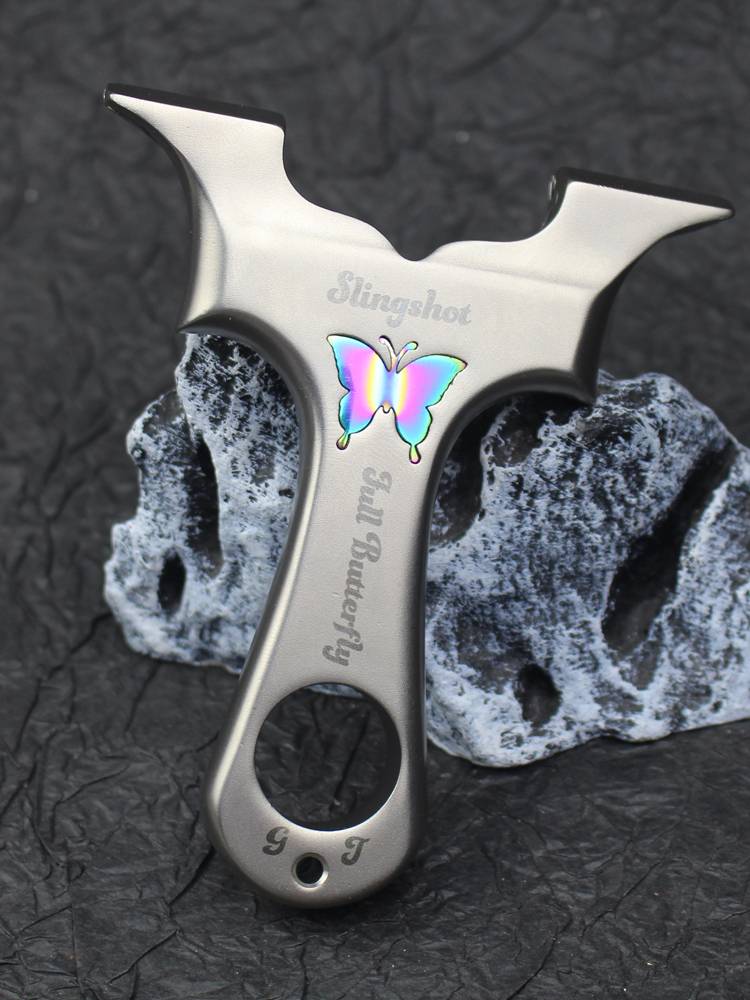 Genuki genuine dragon teeth butterfly four -generation hidden buckle quick -pressing slide Vietnamese fast clamp stainless steel latest 9025 slingshot