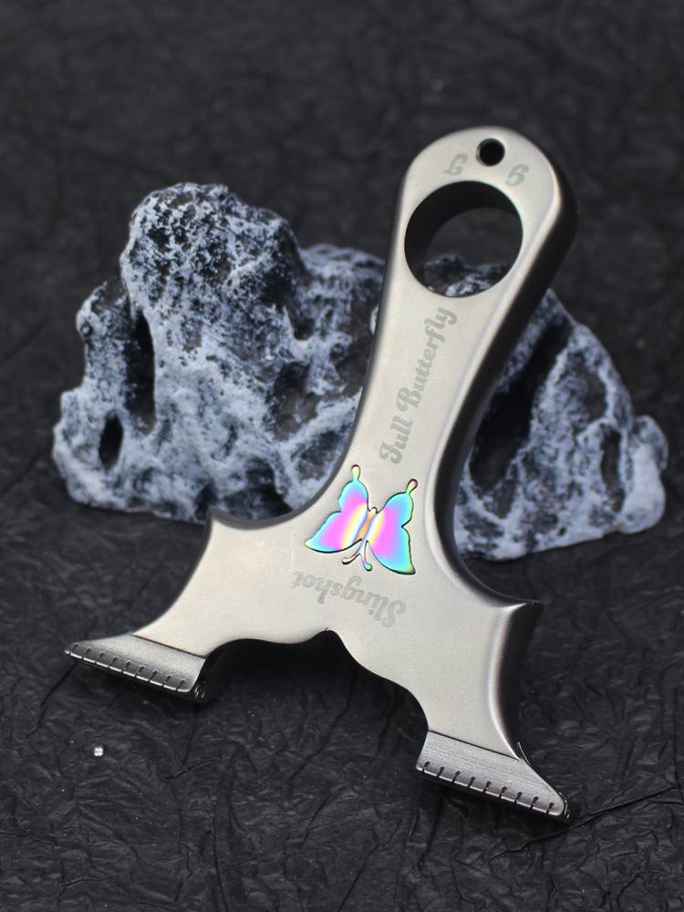 Genuki genuine dragon teeth butterfly four -generation hidden buckle quick -pressing slide Vietnamese fast clamp stainless steel latest 9025 slingshot
