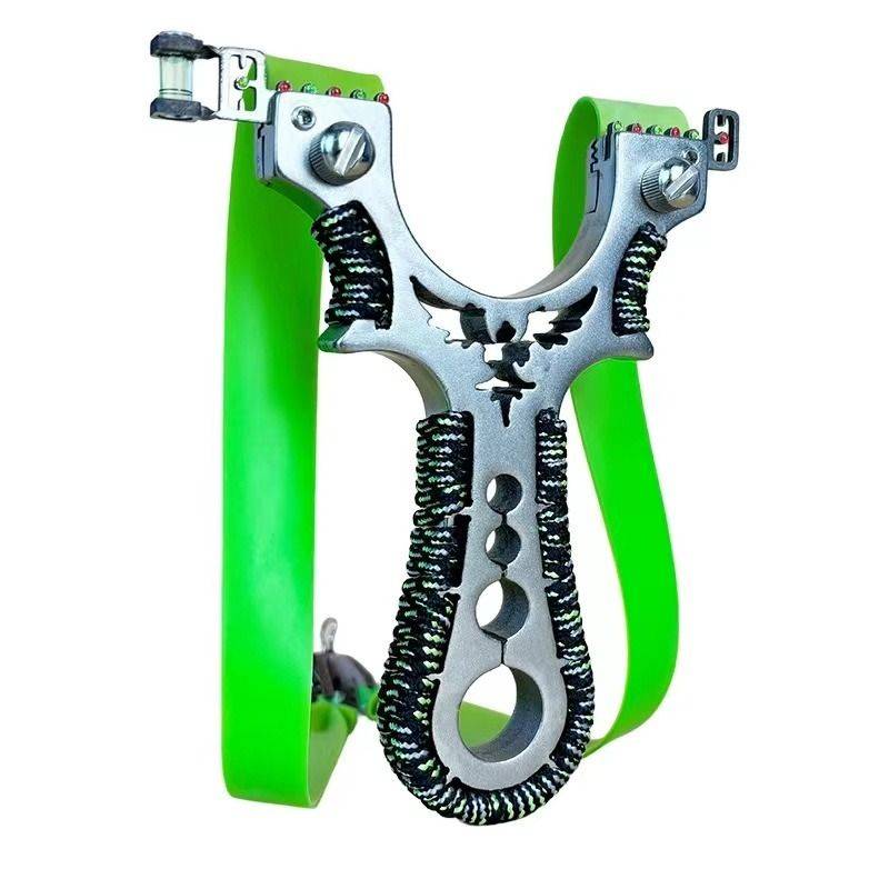 Ji Yun's new slingshot big power laser precision genuine stainless steel flat skin bomber adult outdoor