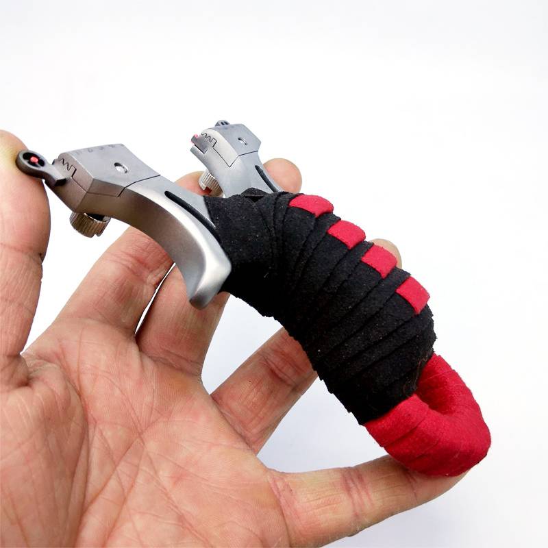 New hunter red slingshot flat skin, high precision, strong power flat rubber tendon genuine fast pressure high elastic professional